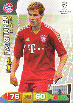 Holger Badstuber Bayern Munchen 2011/12 Panini Adrenalyn XL CL #58